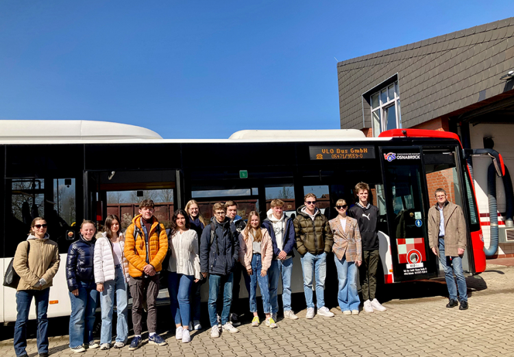 Exkursion zur Verkehrsgesellschaft Landkreis Osnabrück (VLO) in Bohmte